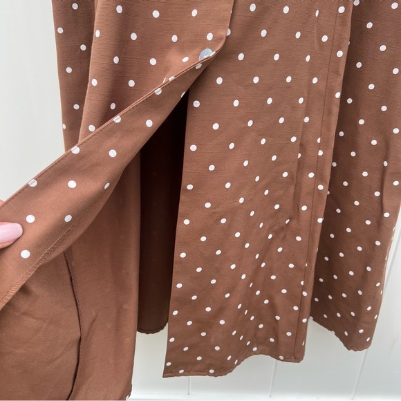 Brown & White polka Dot Dress, Vintage, Size 12, Sheri Martin, Pretty Woman - Picture 6 of 12